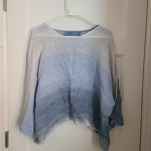 Yuvita Blue Gradient Top
